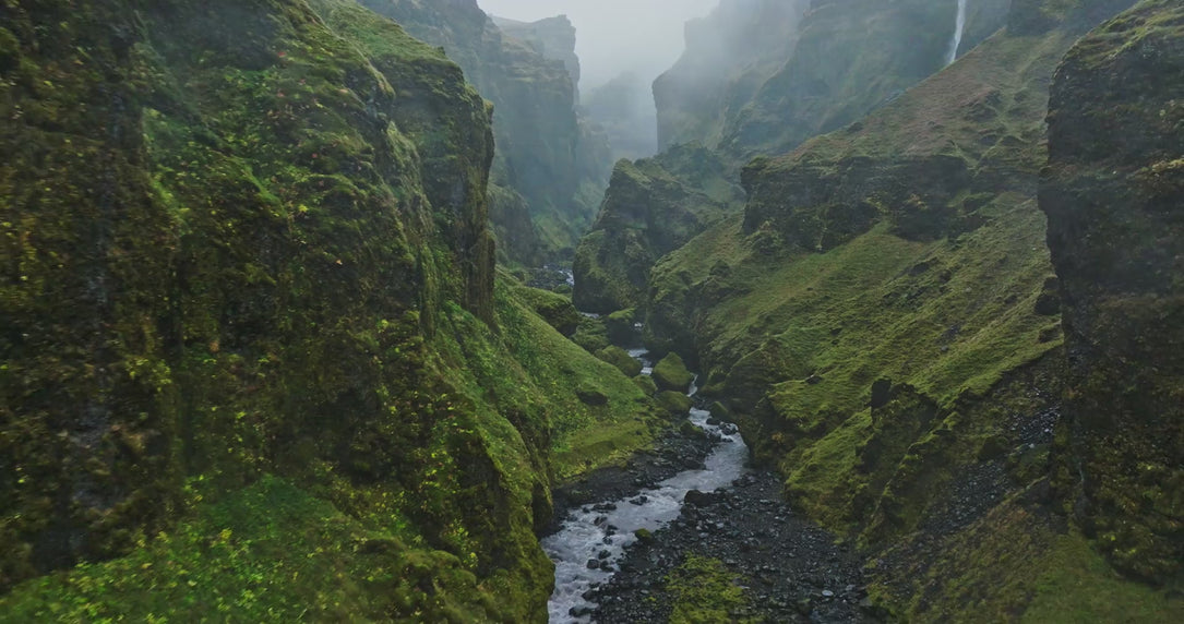 VIDEO OF NATURE FOREST RIVER DRONE ICELAND COMP